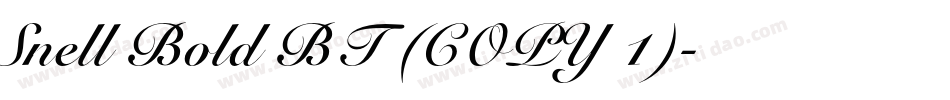 Snell Bold BT (COPY 1)字体转换